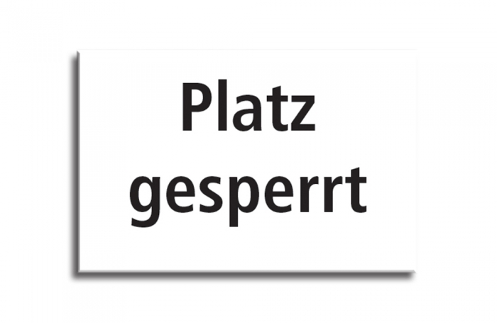 Platz gesperrt